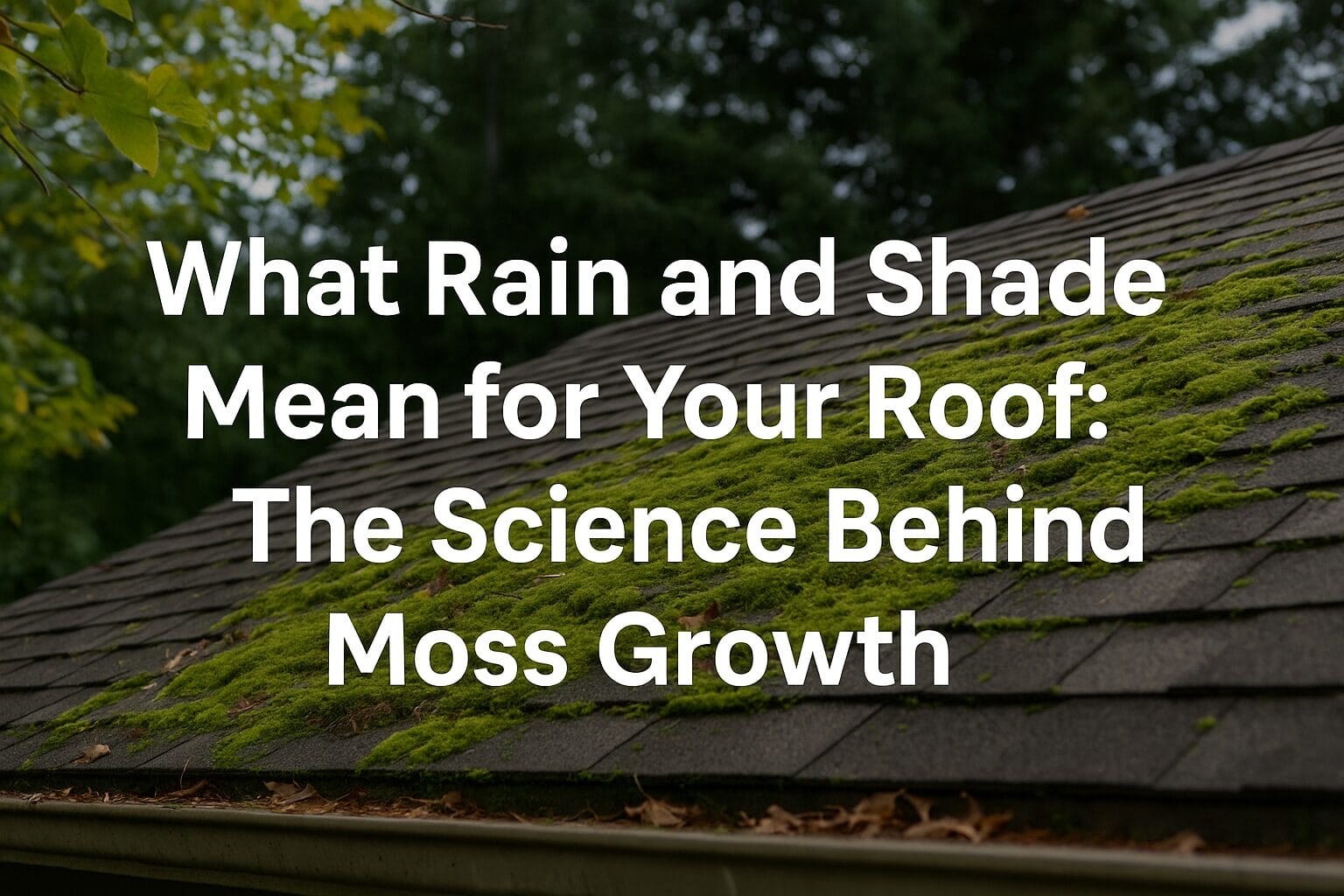 What Rain and Shade Mean for Your Roof: The Science Behind Moss Growth